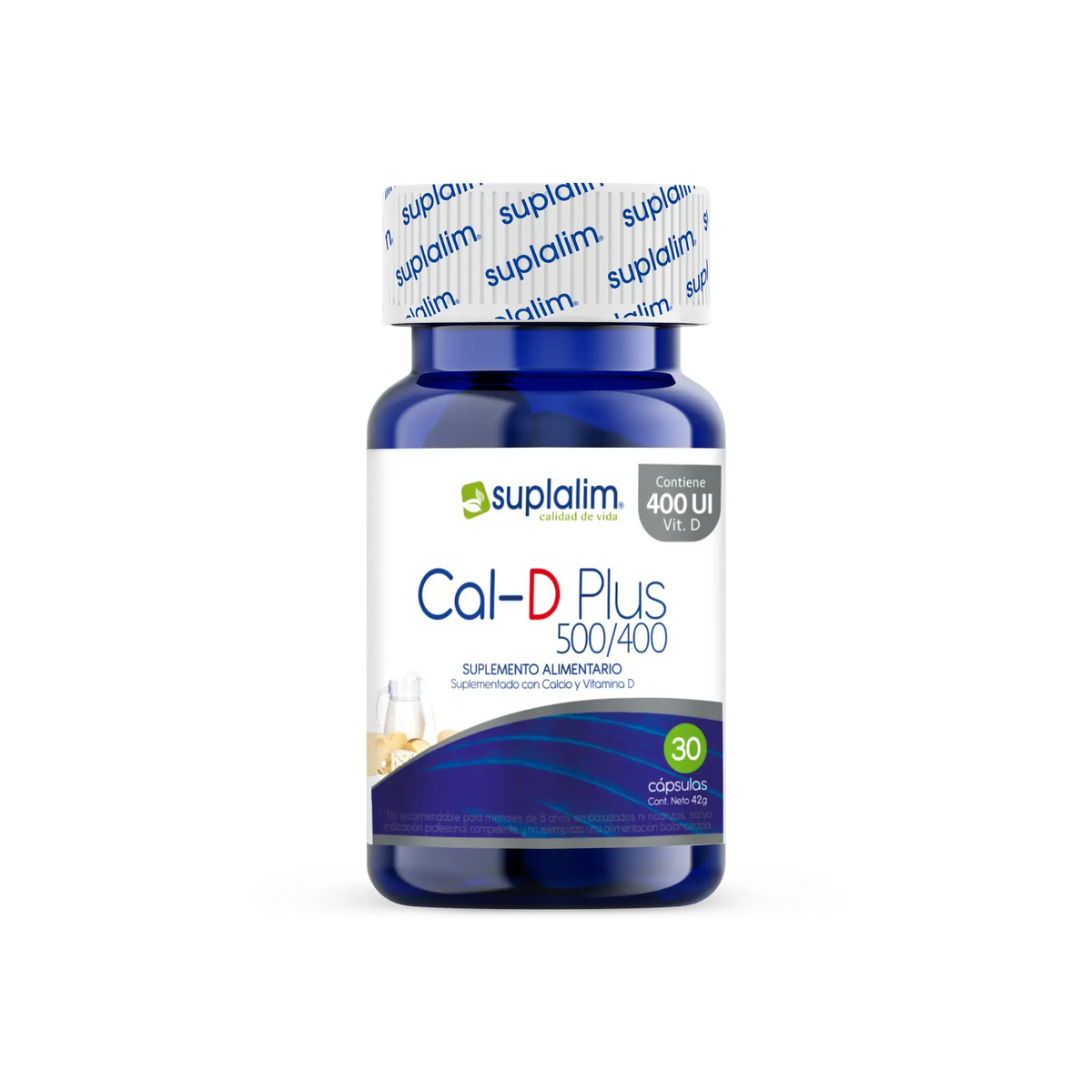 Cal-D plus 500/400 Suplemento de Calcio y Vitamina D3