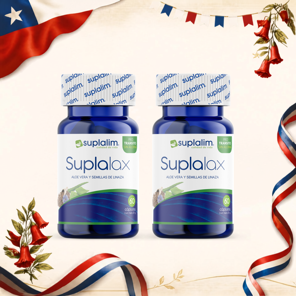 [Pack] - Suplalax - Laxante Natural con Aloe Vera y Linaza